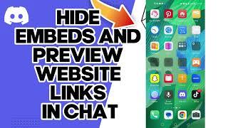 How To Hide Embeds And Preview Website Links In Chat On Discord