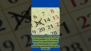 AI Facts | Fear of number 13 "Triskaidekaphobia"  #ai #youtubeshorts #facts #fear