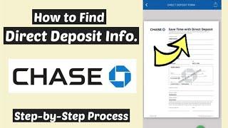 Set up Chase Direct Deposit Form | Find Chase Direct Deposit Form Information |Payroll Deposit Chase