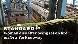 Suspect arrested after woman fatally set on fire on New York subway