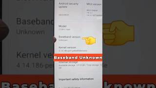 Redmi Note 11T 5G || Baseband Unknown || IMEI 0000  || No Service #shorts