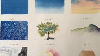 9 важных техник в акварели/. 9 very important   techniques in watercolor.