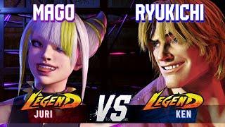 SF6 ▰ MAGO (Juri) vs RYUKICHI (Ken) ▰ High Level Gameplay