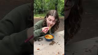 I love solo camping! ️ #camping #solocamping #campinggear #campingfood #natureasmr #campingasmr