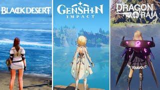 Dragon Raja Vs Black desert Vs Genshin Impact comparison |Rpg Android/ios !