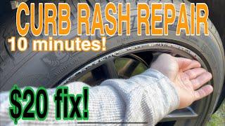 Fix Tesla rim curb rash for around $20. model 3 repair