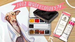 Painting with Old AND New Watercolors?! | Schmincke Retro Travel Set!