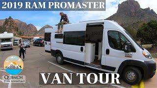 DIY VAN CONVERSION TOUR | 2019 Ram ProMaster 2500 | $26,000 Van + $10,000 Build | Stunning Interior!