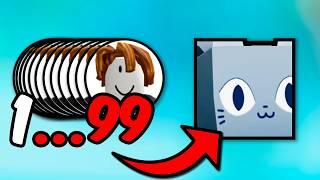 Выбиваю Хуга со 100 Аккаунтов в Pet Simulator 99 #roblox