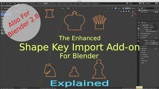 (FREE) Version 2 of Blender Add-on to Import Shape Keys (2.8 and 2.79b)