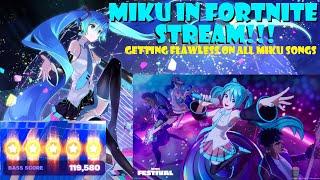 MIKU IN FORTNITE STREAM! (Playing Festival WITH MIKU!)