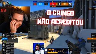 GRINGO REAGINDO A TORCIDA DA BRASIL NO MAJOR DO RIO - CSGO