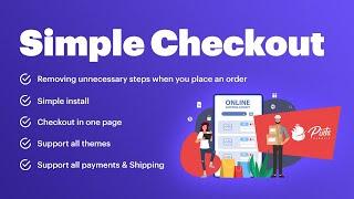 Simple Checkout Plugin for Prestashop 1.6 1.7