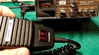 Fanfare 190 DF CB radio tested after repair.