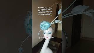 #fascinator #xandismillinerycrafts #milliner #fascinatorinlagos #tutorial #bridal #hat #hatmaking