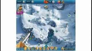 Pyramid Solitaire Saga Winter Wonderland Level 1 ohne Hilfe durchgespielt