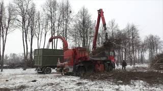 Измельчитель веток промышленный, дробилка веток, щепорез Eschlböck biber 84 MAN. Щепа