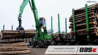 Log logistics with trailer - SENNEBOGEN 835 E