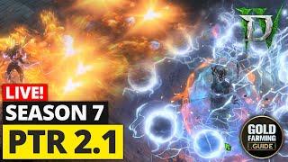 Season 7 / 2.1 PTR Sorcerer Testing: Ball Lightning + Fire Builds - Diablo IV Vessel of Hatred