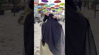 Hijabi girl power public reaction #muslimah #hijabies #abaya#trending #youtubeshorts #viraltrend