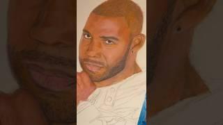 Male Colored Pencil Portrait #shorts #art #youtubeshorts