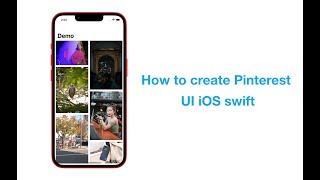 How to create pinterest UI in iOS swift PART 1