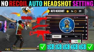 Free Fire Auto Headshot Trick 2025 Sensitivity | 2gb, 4gb, 6gb Ram Headshot Sensitivity Setting