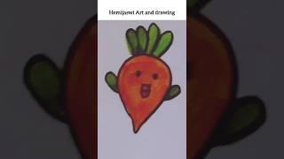 simple drawing#cute carrot drawing#creative