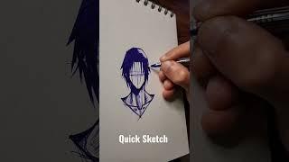 Quick Sketch  Of Itachi  Uchiha  #shorts