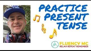 Learn and Speak English Present Tense Grammar Vocabulary Rap Song with Fluency MC