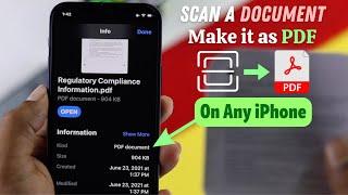 How to Scan Documents and Make PDFs on iPhone!