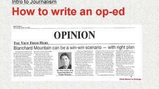 How to write an op-ed