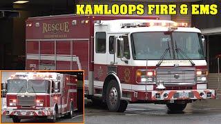 [KAMLOOPS FIRE RESCUE] - Rescue 1 & Engine 3 responding + ALS & BLS Ambulance!