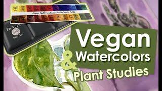 VEGAN WATERCOLORS? Trying the Denise Soden Earth Friendly Da Vinci Palette | Sketchy Tuesday No 3