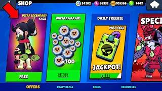 PRO PASS JACKPOT!  BRAWL STARS UPDATE GAVE TOO MUCH!