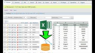 Import data from excel to mysql phpmyadmin