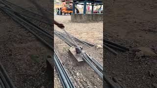 Bending Rebar for Construction#ConstructionLife#RebarBending#BuildingMaterials