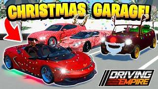 Making The BEST Christmas GARAGE In Driving Empire!