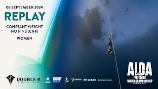 AIDA Depth World Championship Ajaccio 2024 - Constant Weight No Fins (CNF) - Women