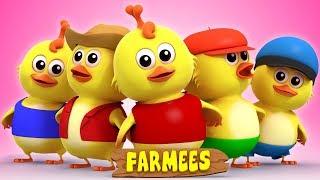 Five Little Chicks | Nursery Rhymes Songs For Kids | Rhymes For Children by Farmees