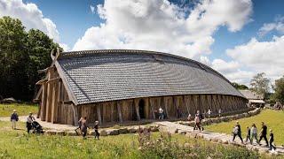 Viking King's Hall, documentary, (subtitles), Sagnlandet Lejre, Land of Legends Denmark  Kongehallen