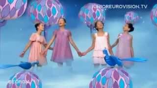 Georgia- Princesses singing Blue Bird -Junior Eurovision Song Contest 2009.mp4