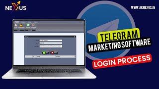 Telegram Marketing Software. Login Process