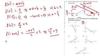 10. Sınıf Matematik Kazanım Kavrama Test 9 (Fonksiyonlar) Çözümler