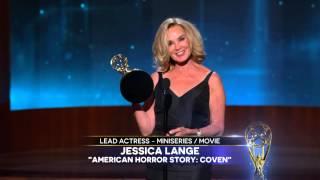 Jessica Lange Wins for Lead Actress In A Miniseries Or A Movie