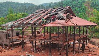 Build a 200m2 house, roofed with 3000 earthen tiles