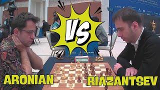 ARONIAN vs RIAZANTSEV II 2023 FIDE World Rapid Championship R1