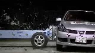 Crash Test 2007 Nissan Wingroad (Side) JNCAP