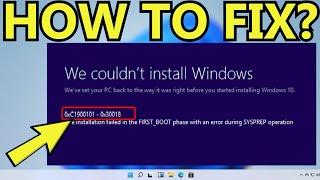 How to Fix Windows 11 Update Error 0xc1900101 | Windows 10 Update Error 0xc1900101 (2023)