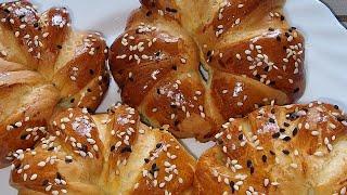 Bunns  with chocolate cream and apricot jam  